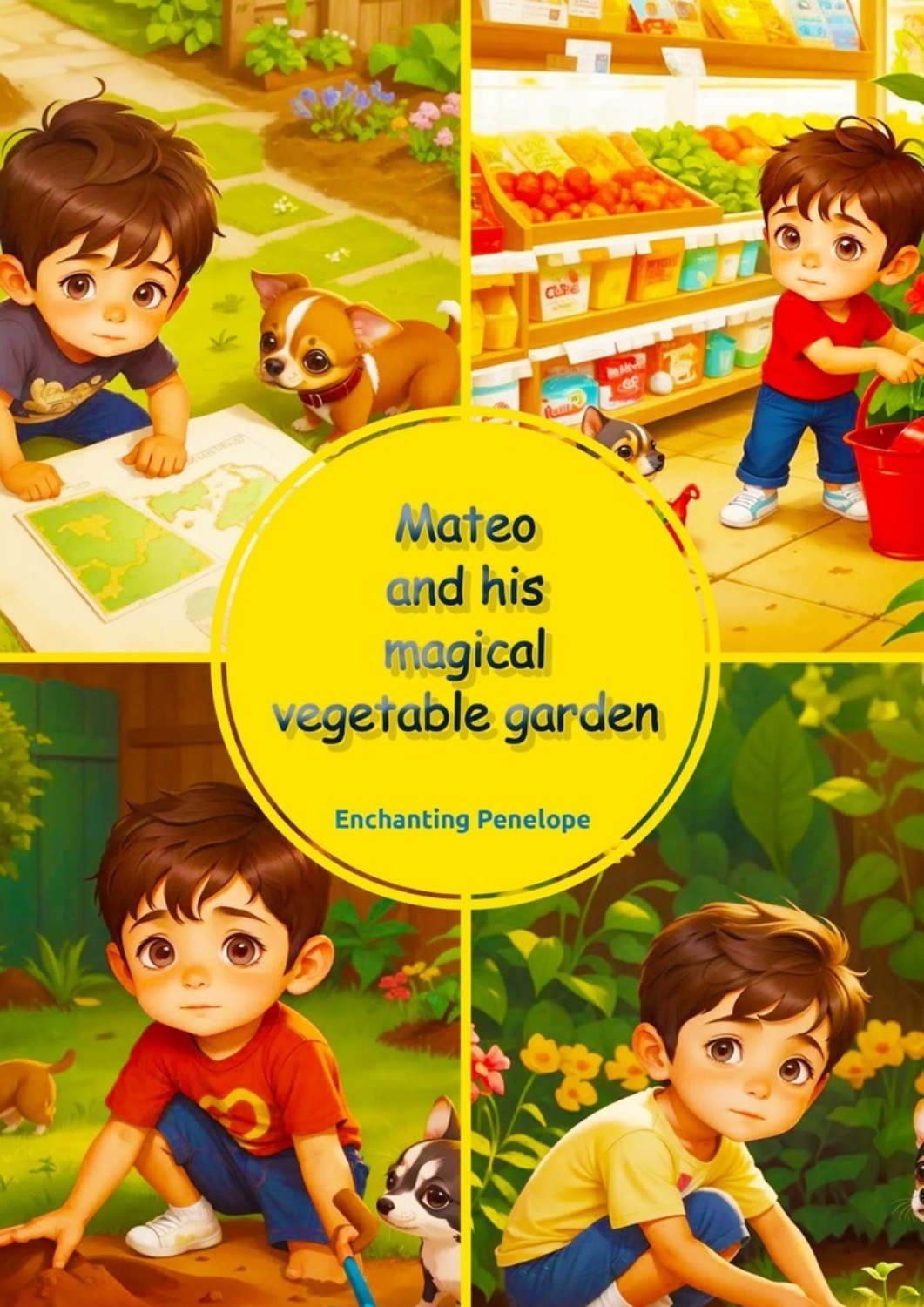 Обложка книги «Mateo and his magical vegetable garden»