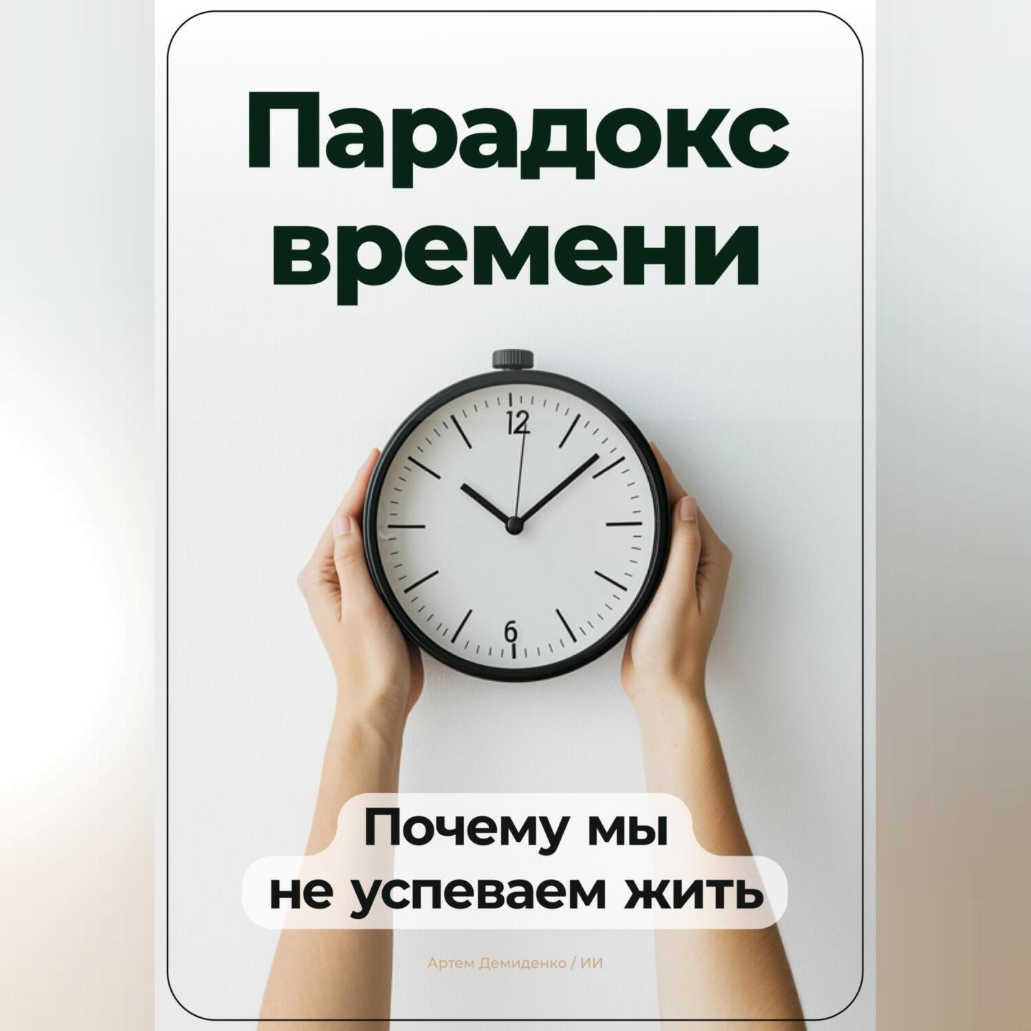 Обложка книги «Парадокс времени: Почему мы не успеваем жить»