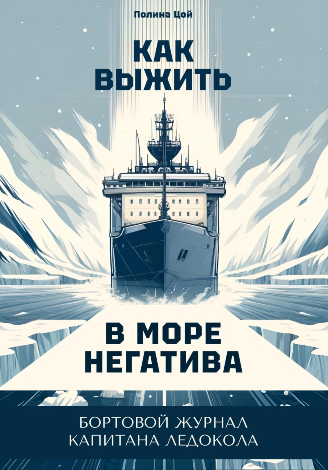 Обложка книги «Как выжить в море негатива: бортовой журнал Капитана Ледокола»