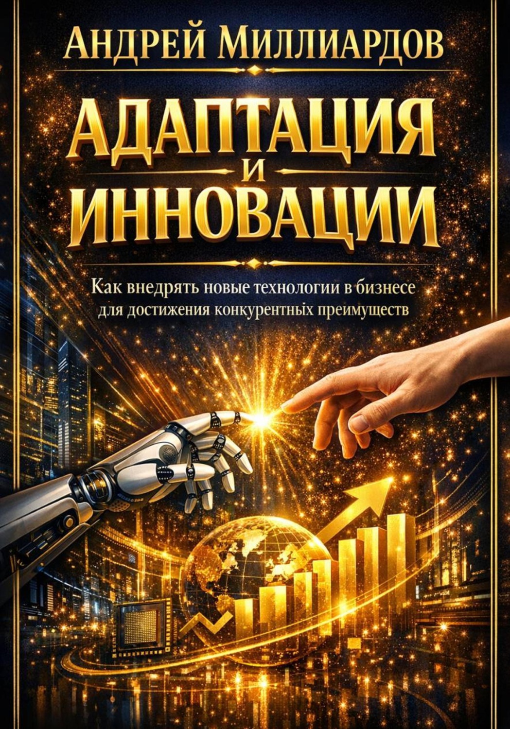Обложка книги «Адаптация и инновации. Как внедрять новые технологии в бизнесе для достижения конкурентных преимуществ»