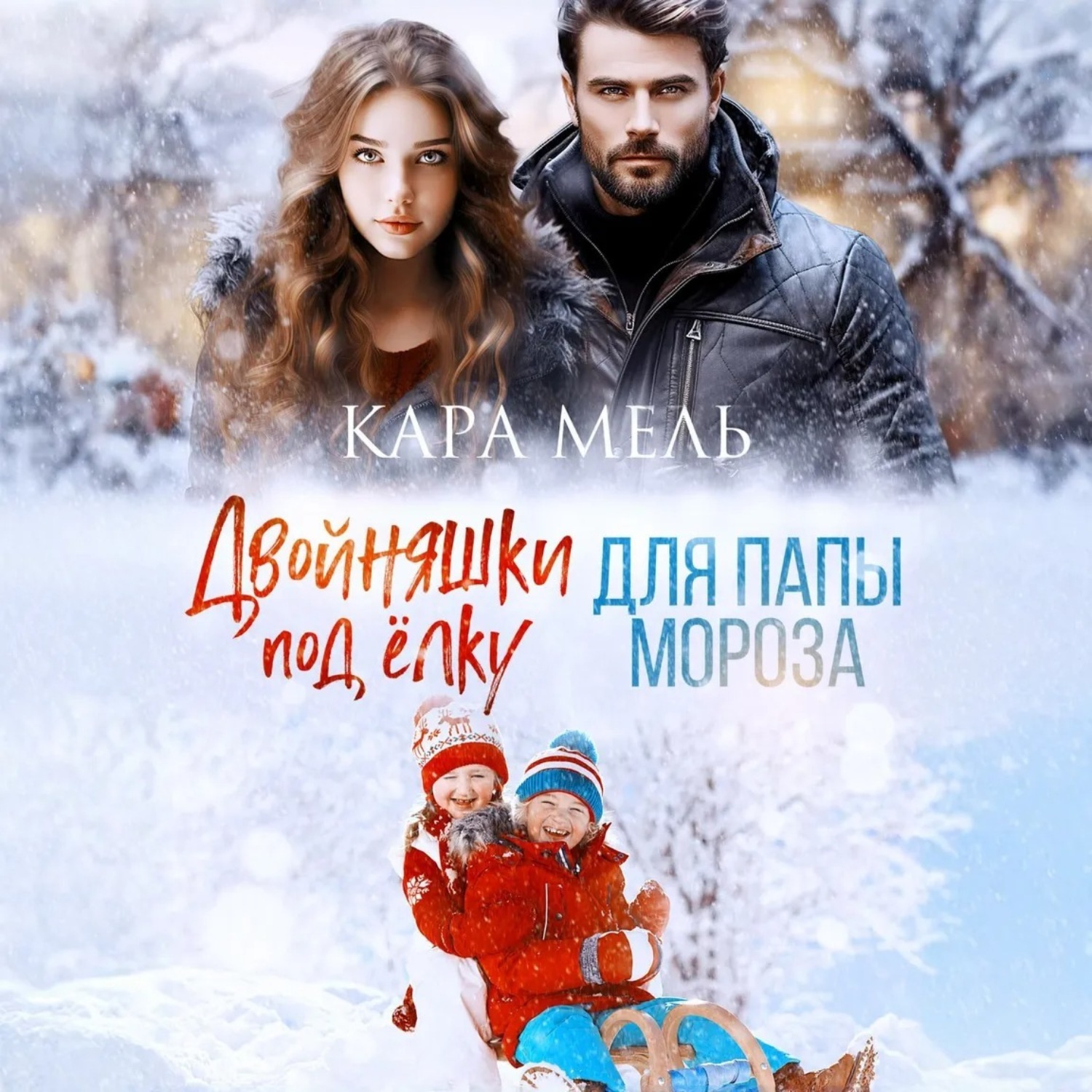 Обложка книги «Двойняшки под ёлку для папы Мороза»