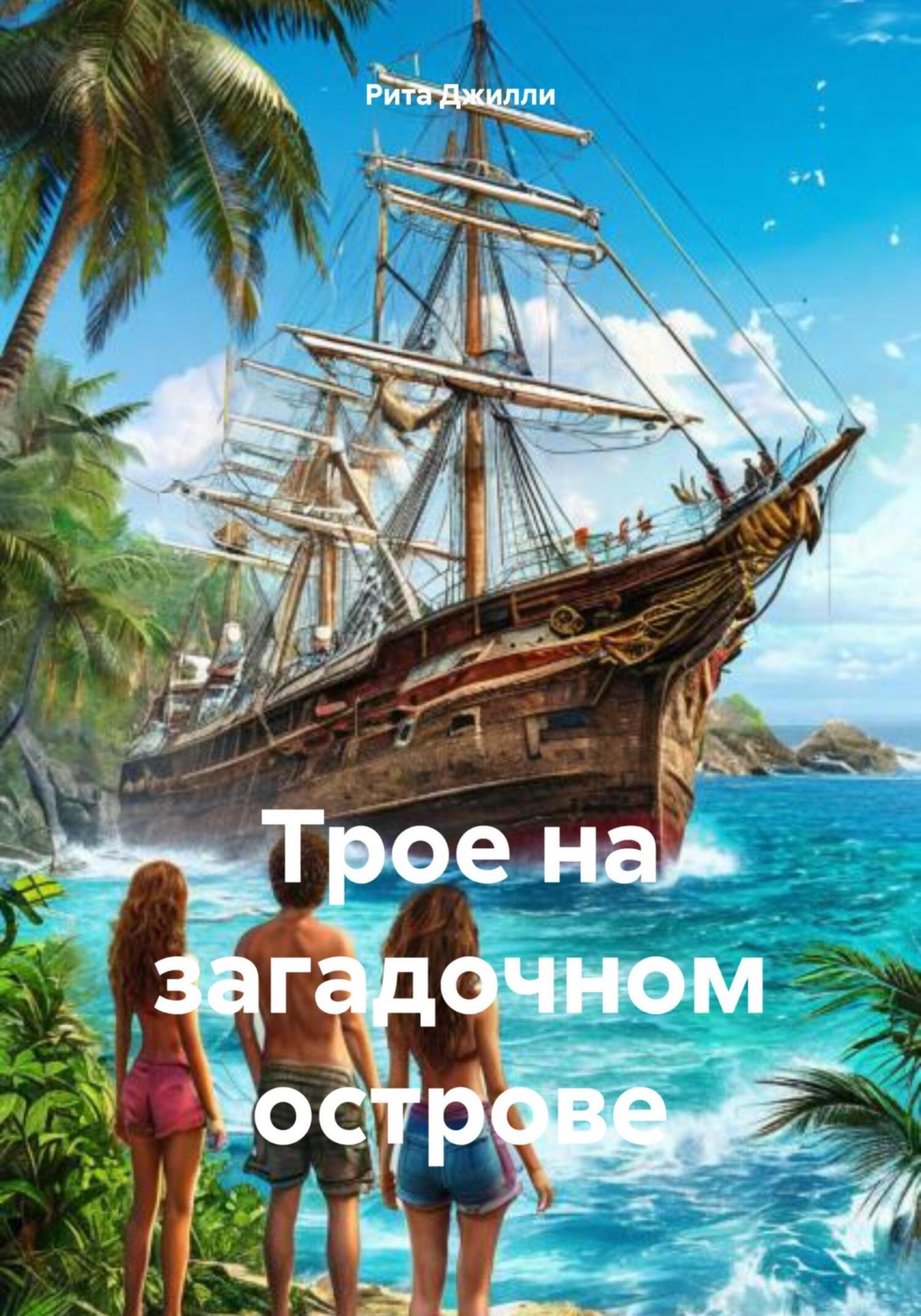 Обложка книги «Трое на загадочном острове»