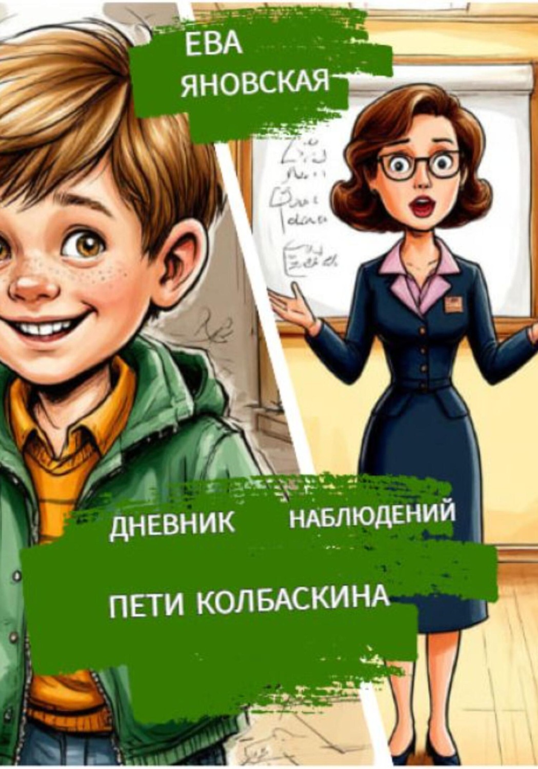 Обложка книги «Дневник наблюдений Пети Колбаскина»