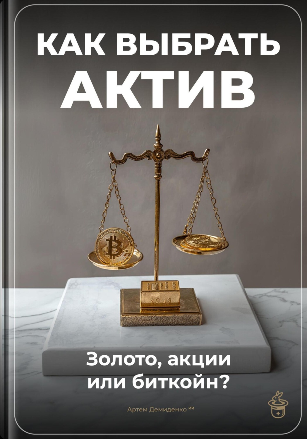 Обложка книги «Как выбрать актив: Золото, акции или биткойн?»