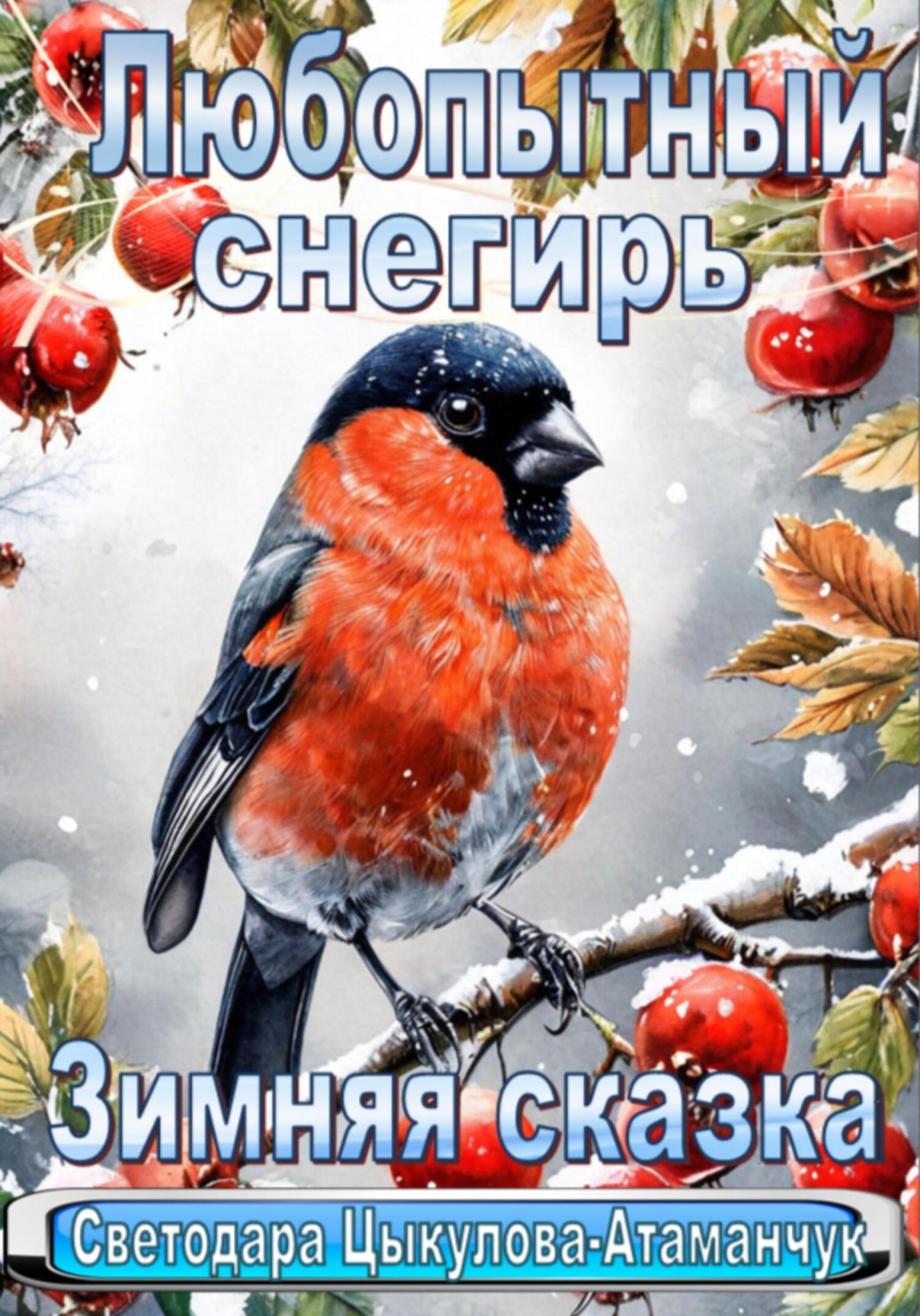Обложка книги «Любопытный снегирь. Зимняя сказка»