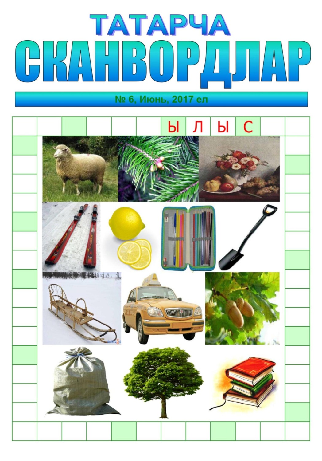 Обложка книги «Татарча сканвордлар №6 2017»