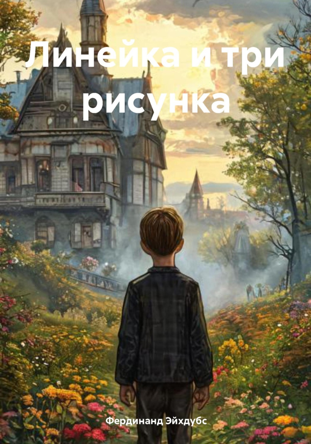Обложка книги «Линейка и три рисунка»