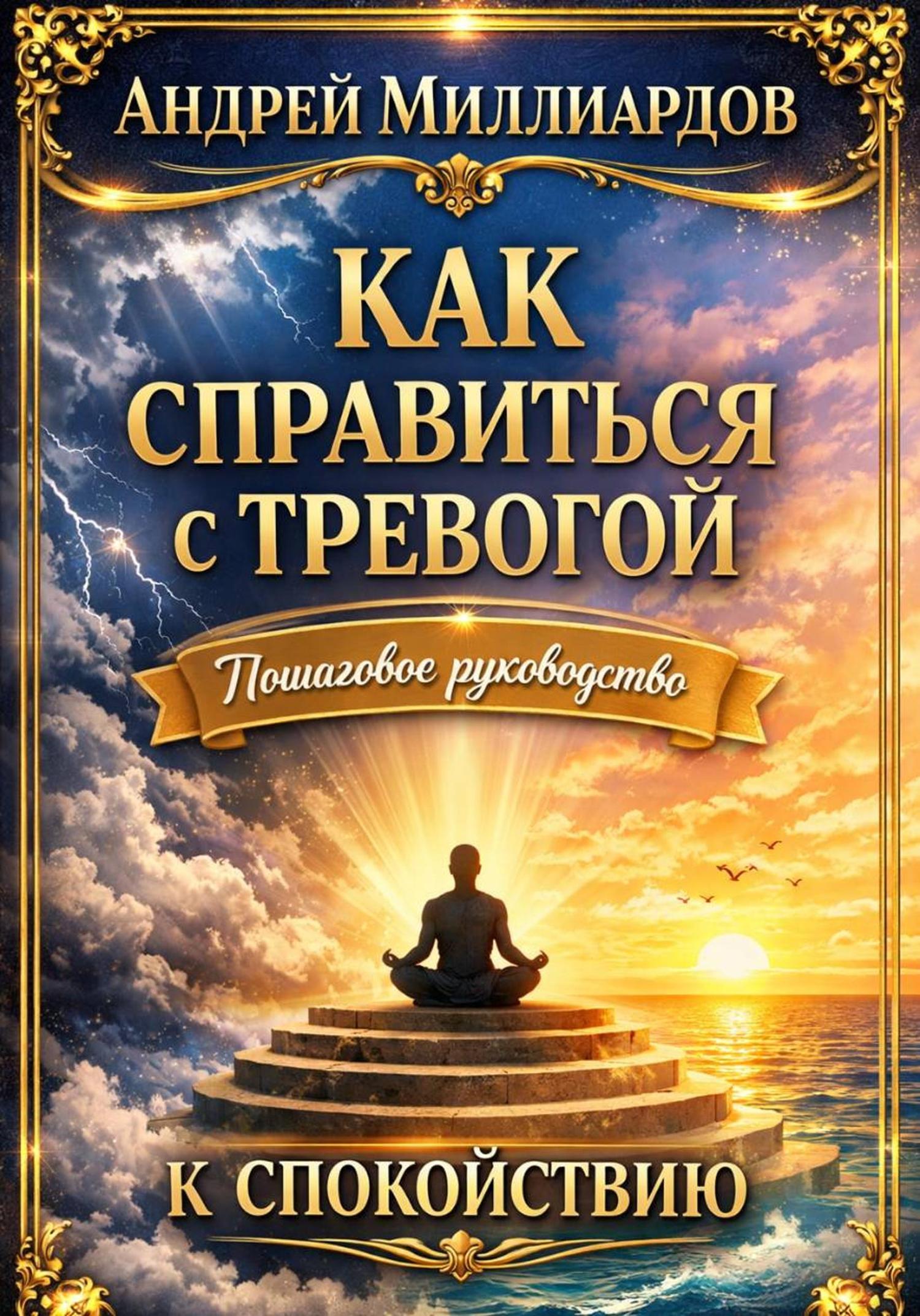 Обложка книги «Как справиться с тревогой. Пошаговое руководство к спокойствию»
