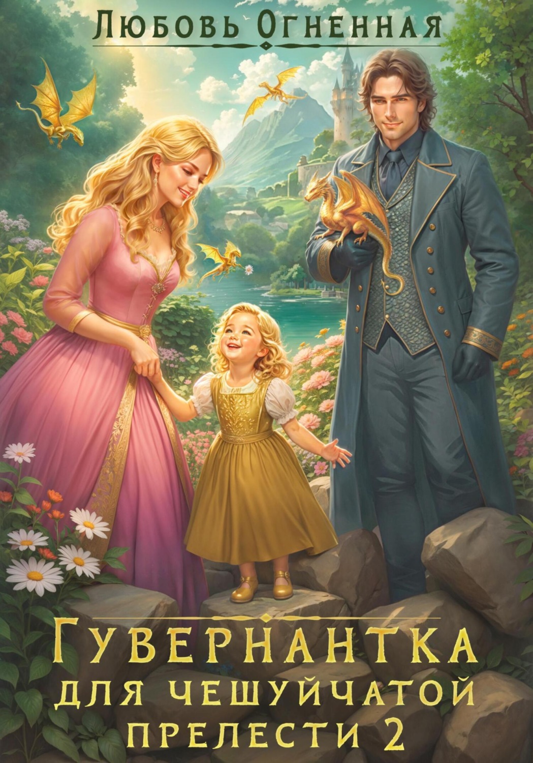 Обложка книги «Гувернантка для чешуйчатой прелести 2. Переполох в королевском дворце»
