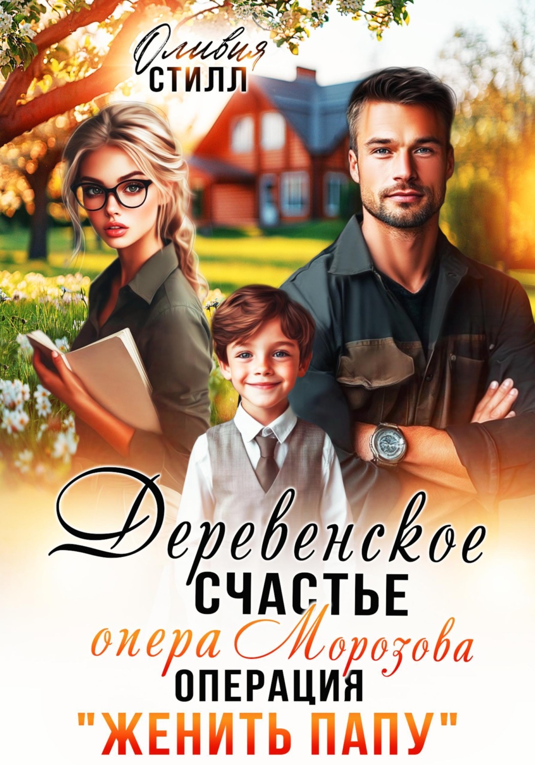 Обложка книги «Деревенское счастье опера Морозова, или операция Женить папу»