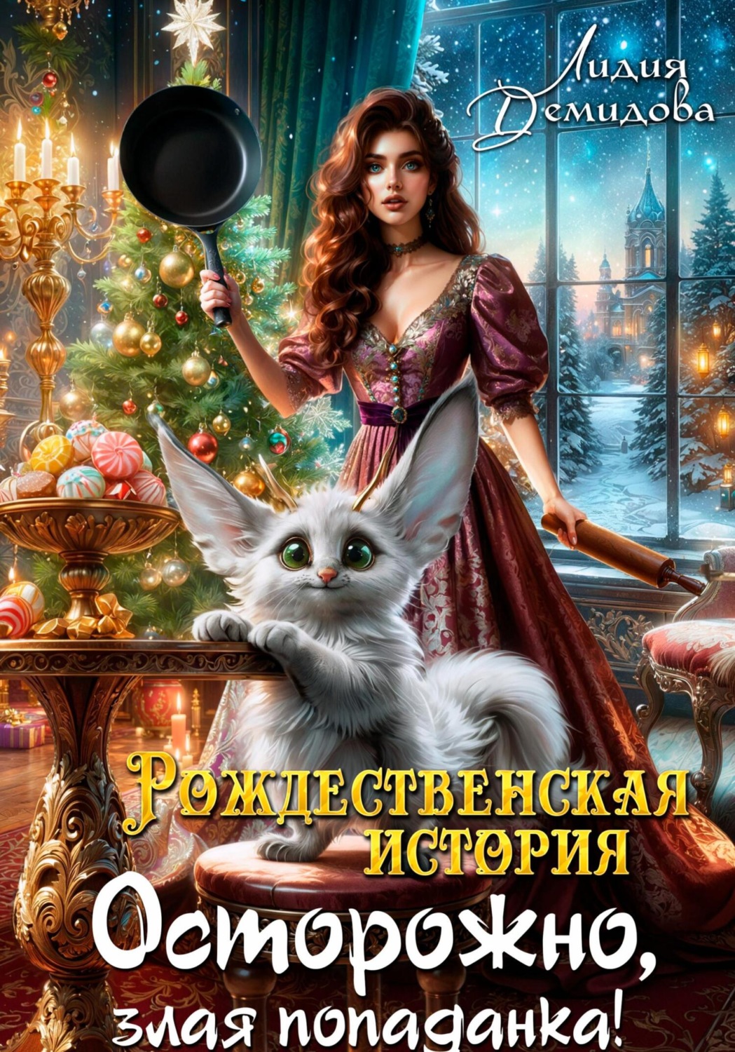 Обложка книги «Рождественская история. Осторожно, злая попаданка!»