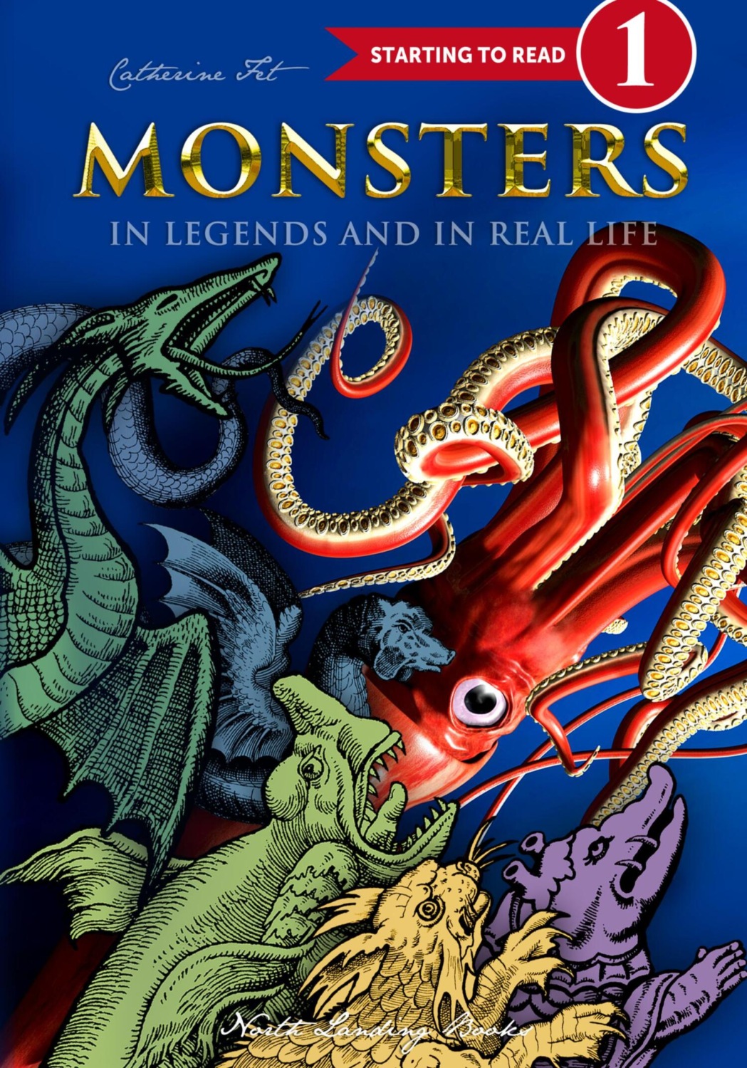 Обложка книги «Monsters in Legends and in Real Life – Level 1 reading for kids – 1st grade»