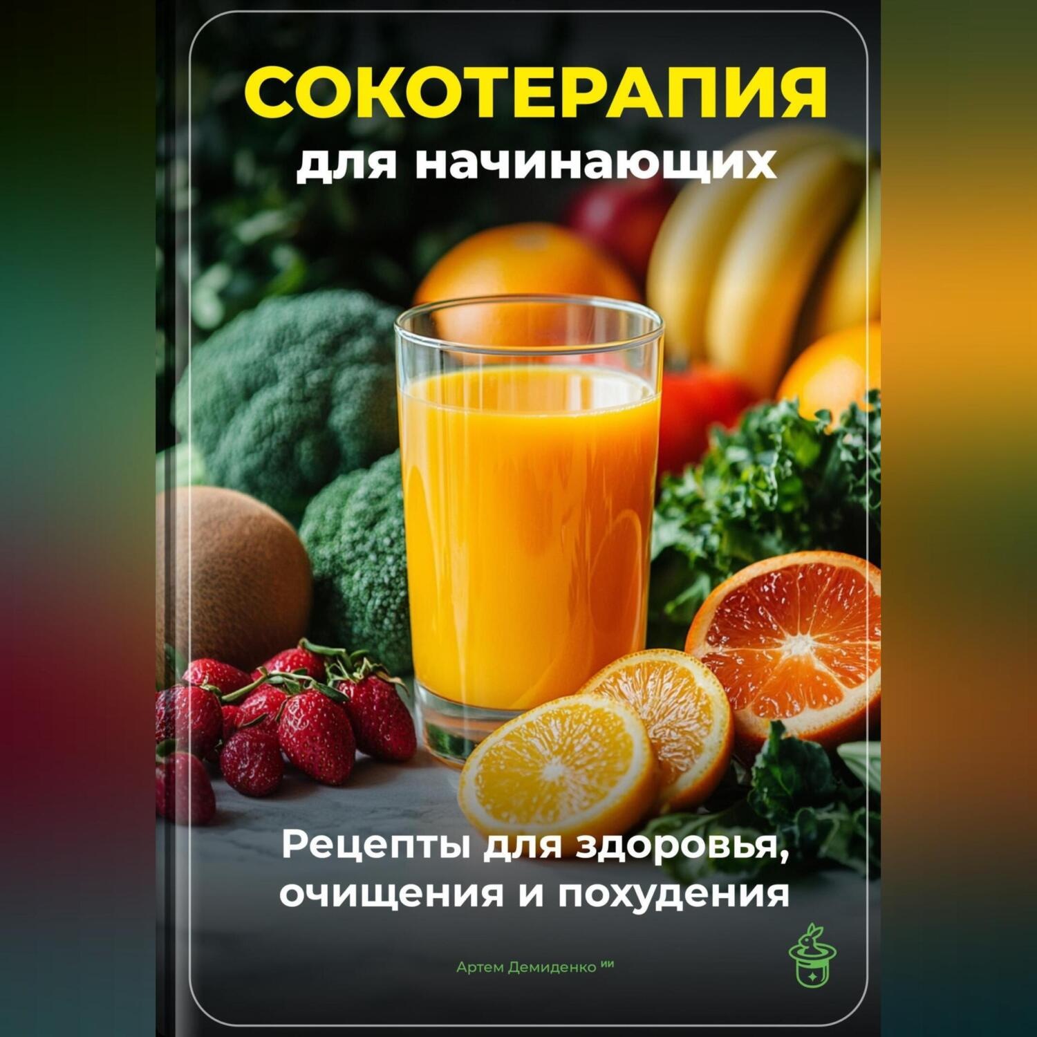 Обложка книги «Сокотерапия для начинающих: Рецепты для здоровья, очищения и похудения»