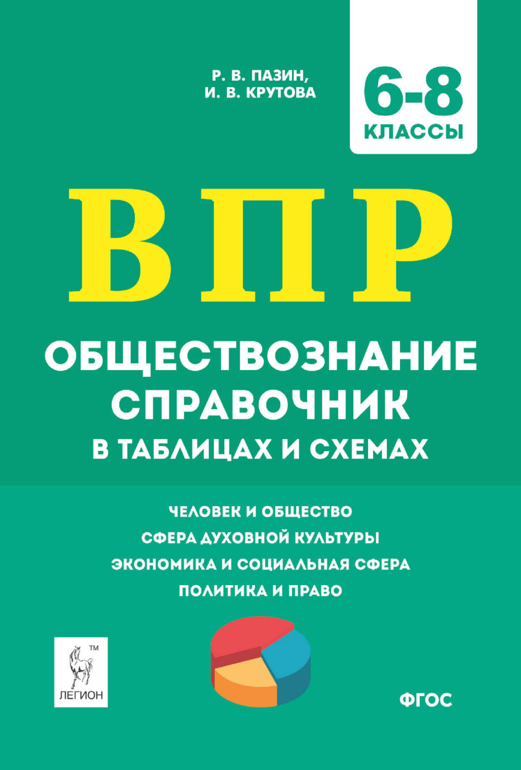 Обложка книги «Обществознание. ВПР. 6-8 классы. Справочник в таблицах и схемах»