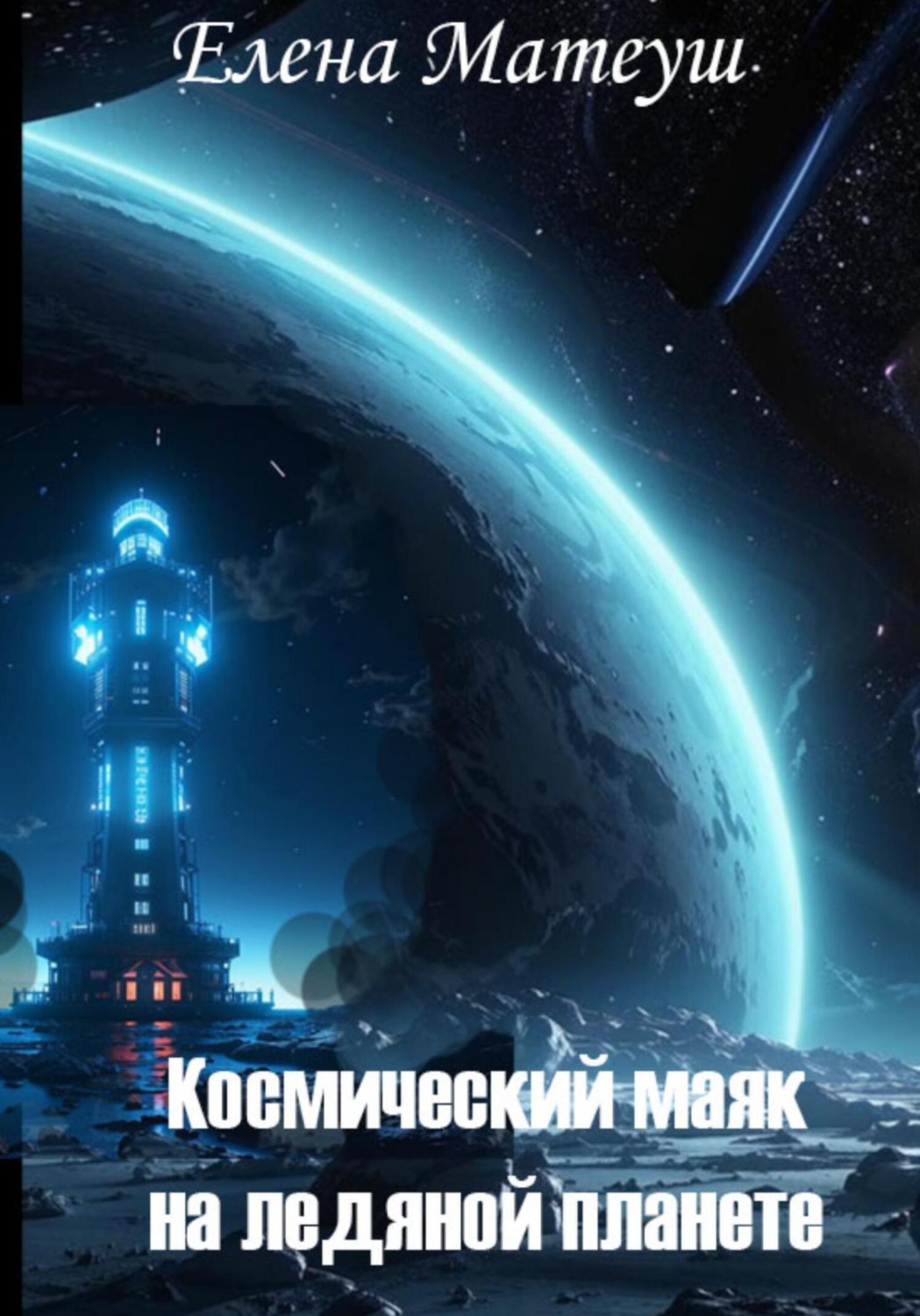 Обложка книги «Космический маяк на ледяной планете»