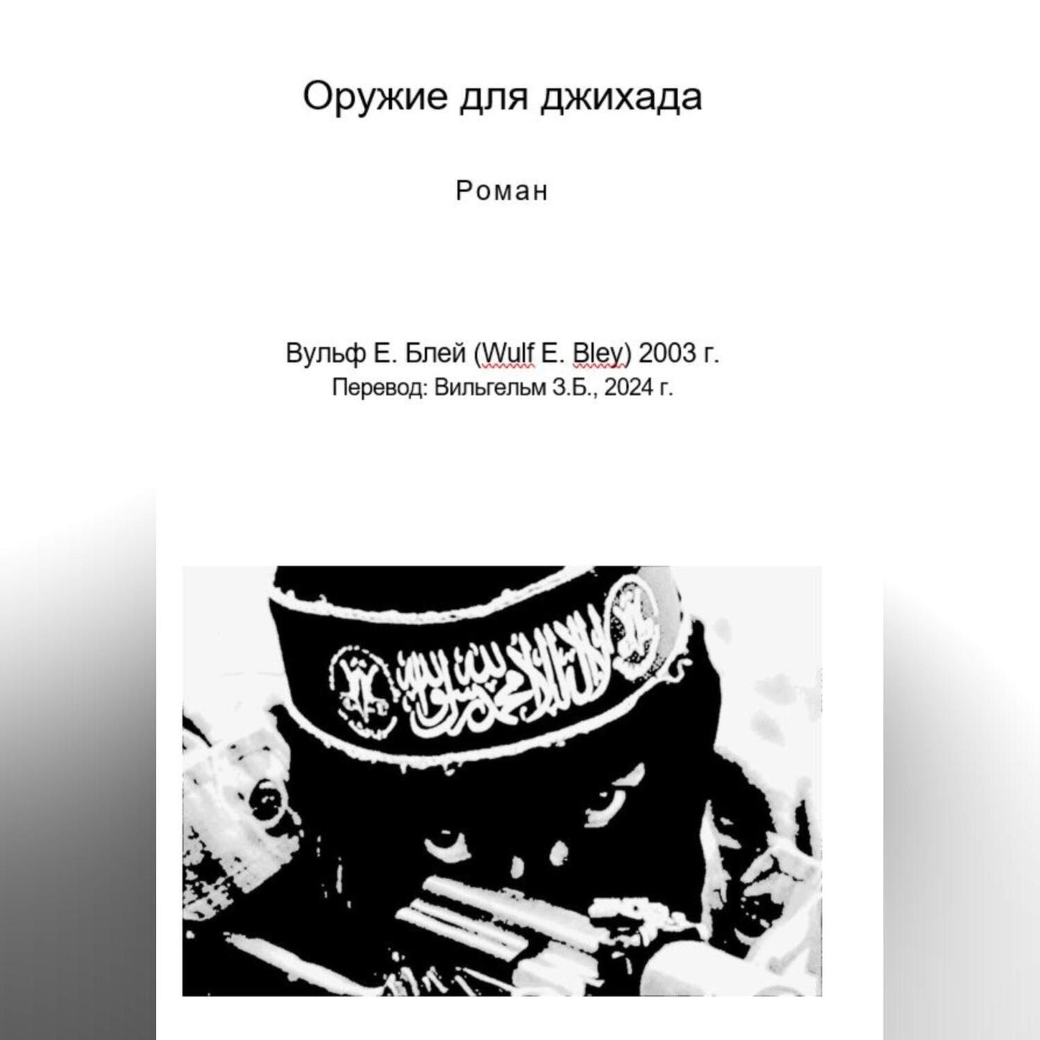 Обложка книги «Оружие для джихада»