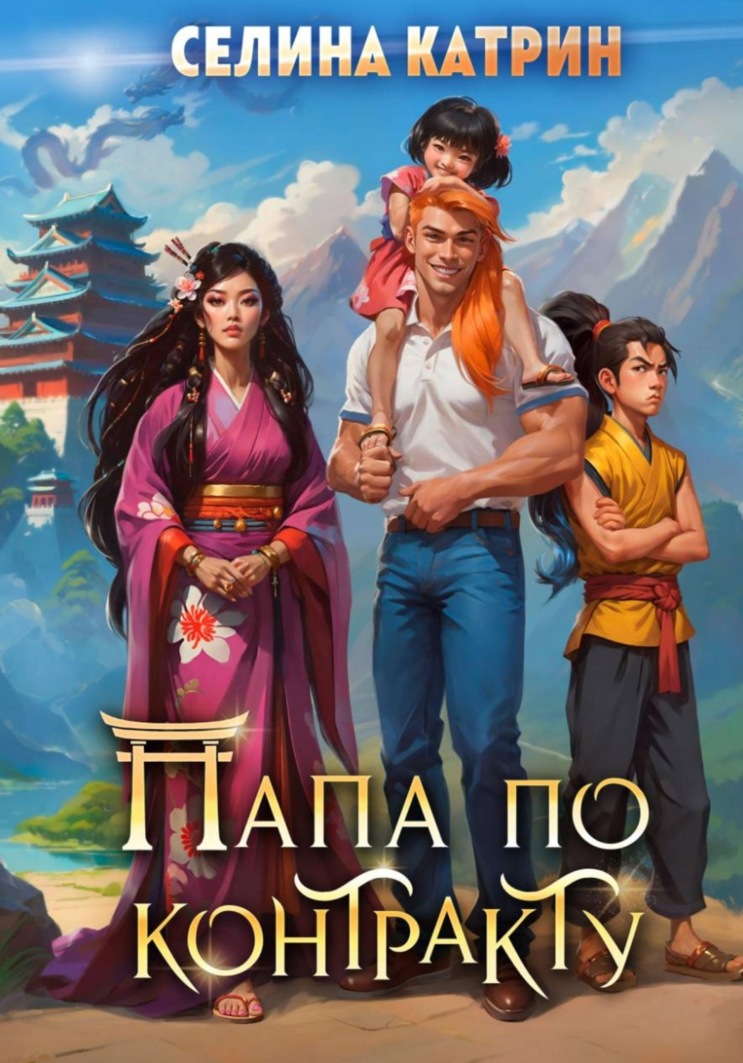 Обложка книги «Папа по контракту, или Дракона нет, но вы держитесь!»