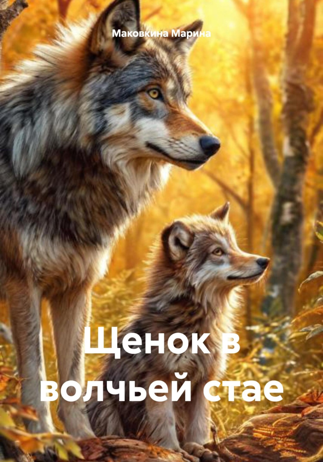 Обложка книги «Щенок в волчьей стае»