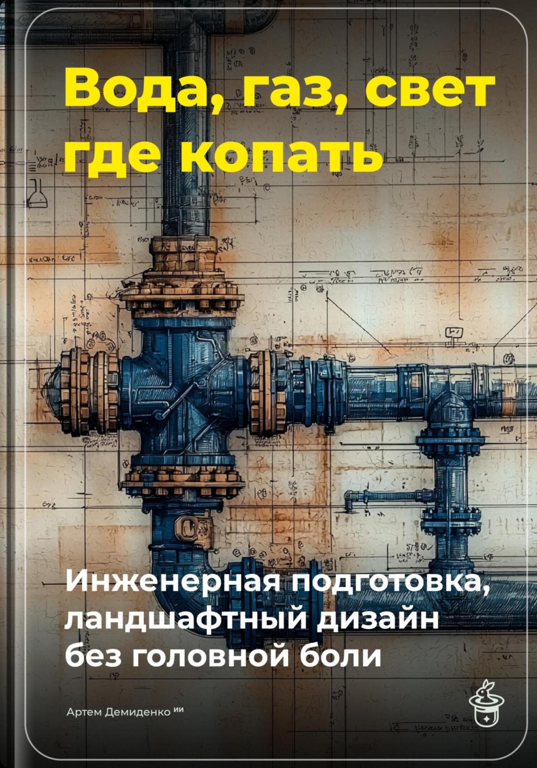 Обложка книги «Вода, газ, свет – где копать: Инженерная подготовка, ландшафтный дизайн без головной боли»