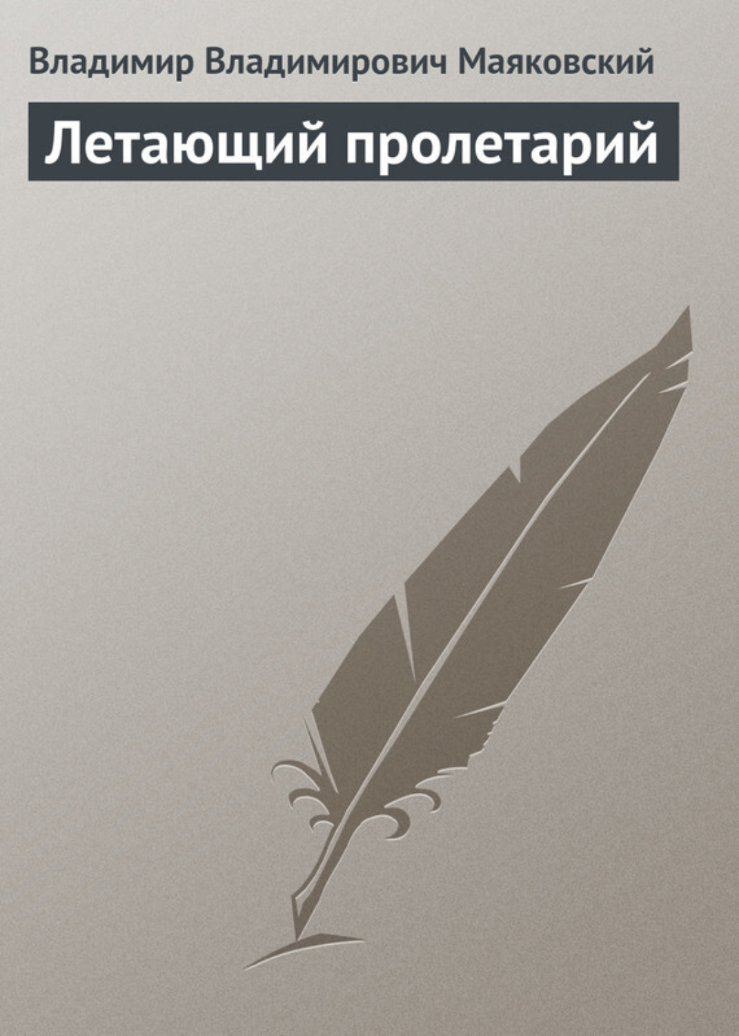 Обложка книги «Летающий пролетарий»