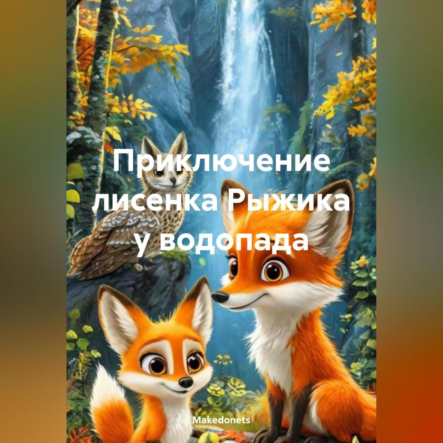 Обложка книги «Приключение лисенка Рыжика у водопада»