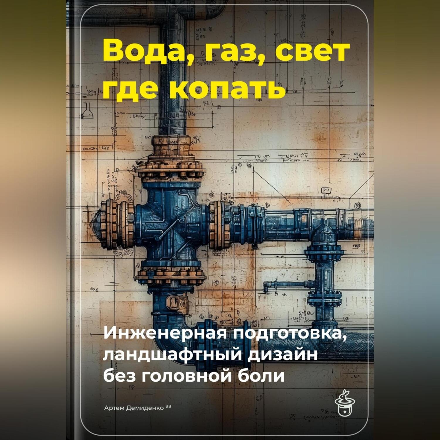 Обложка книги «Вода, газ, свет – где копать: Инженерная подготовка, ландшафтный дизайн без головной боли»