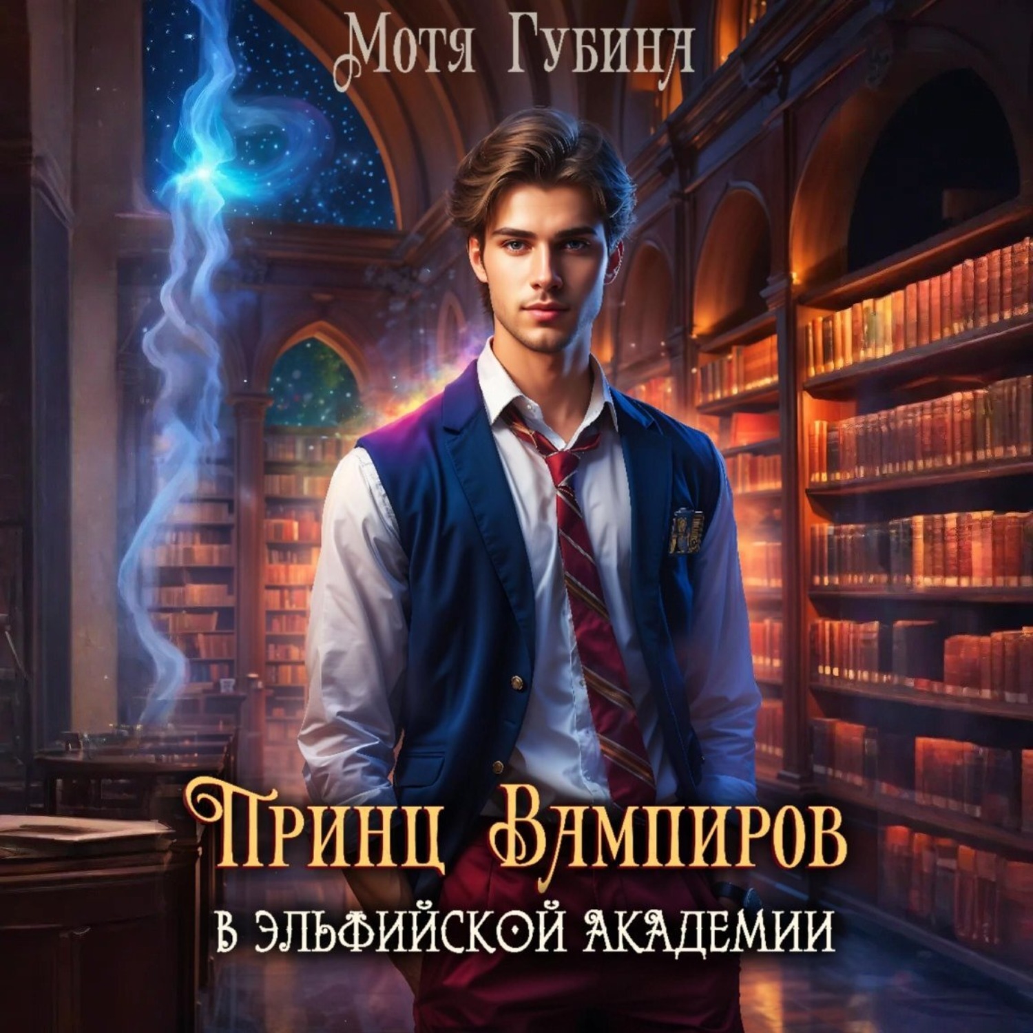 Обложка книги «Принц Вампиров в эльфийской академии»