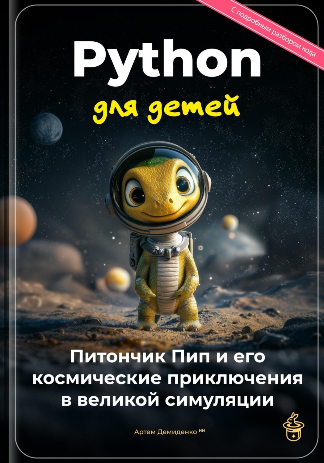 Обложка книги «Python для детей: Питончик Пип и его космические приключения в великой симуляции»