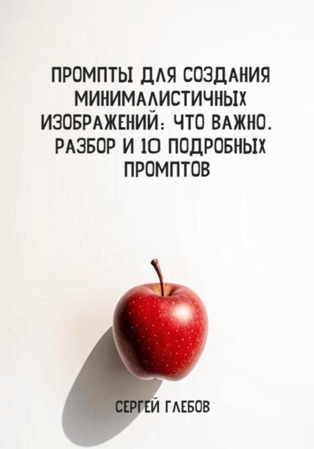 Обложка книги «Промпты для создания минималистичных изображений: что важно. Разбор и 10 подробных промптов»