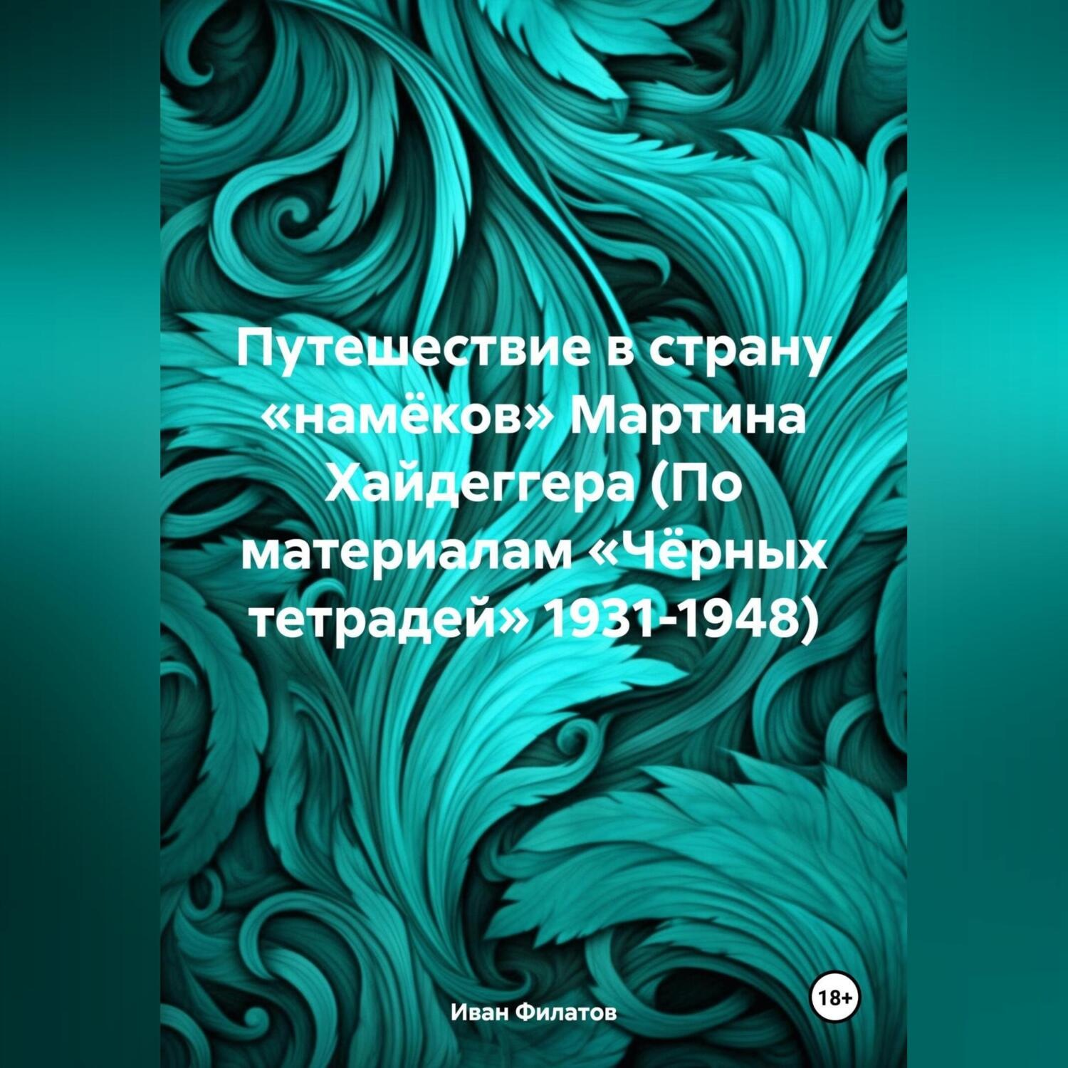 Обложка книги «Путешествие в страну «намёков» Мартина Хайдеггера (По материалам «Чёрных тетрадей» 1931-1948)»
