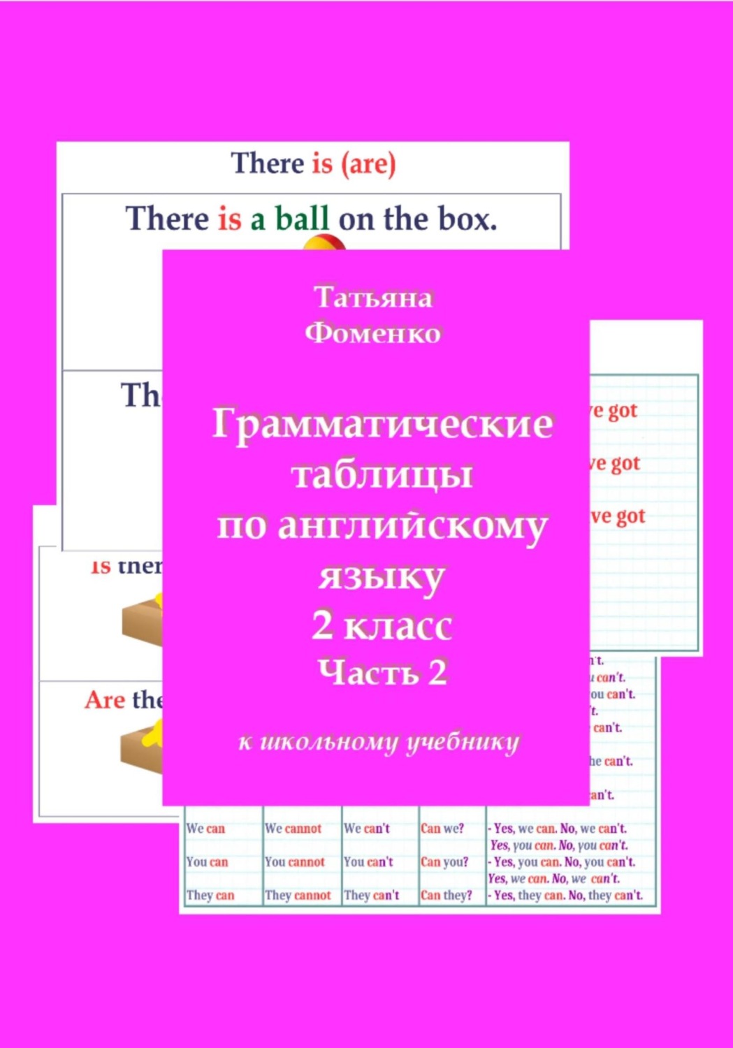 Обложка книги «Грамматические таблицы по английскому языку. 2 класс. Часть 2»