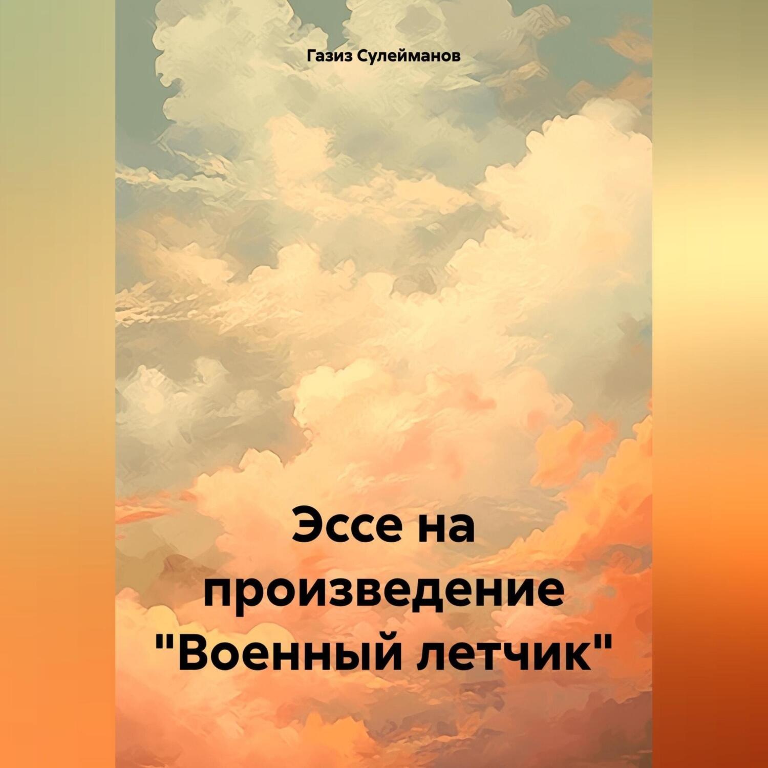 Обложка книги «Эссе на произведение «Военный летчик»»
