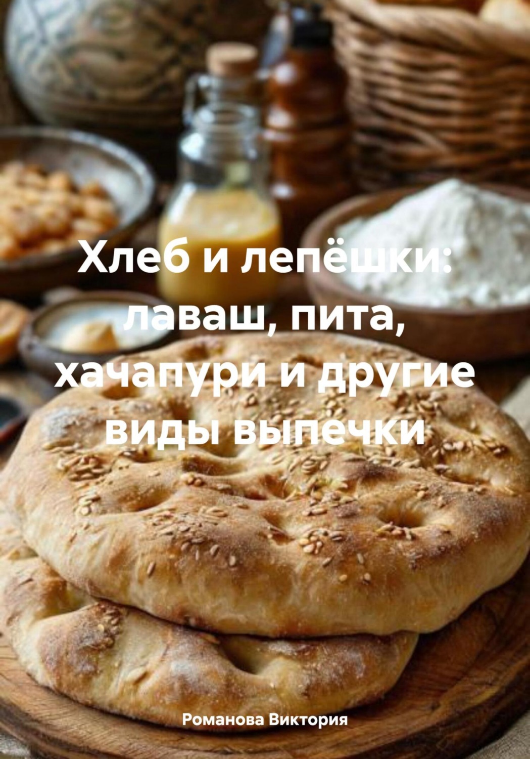 Обложка книги «Хлеб и лепёшки: лаваш, пита, хачапури и другие виды выпечки»