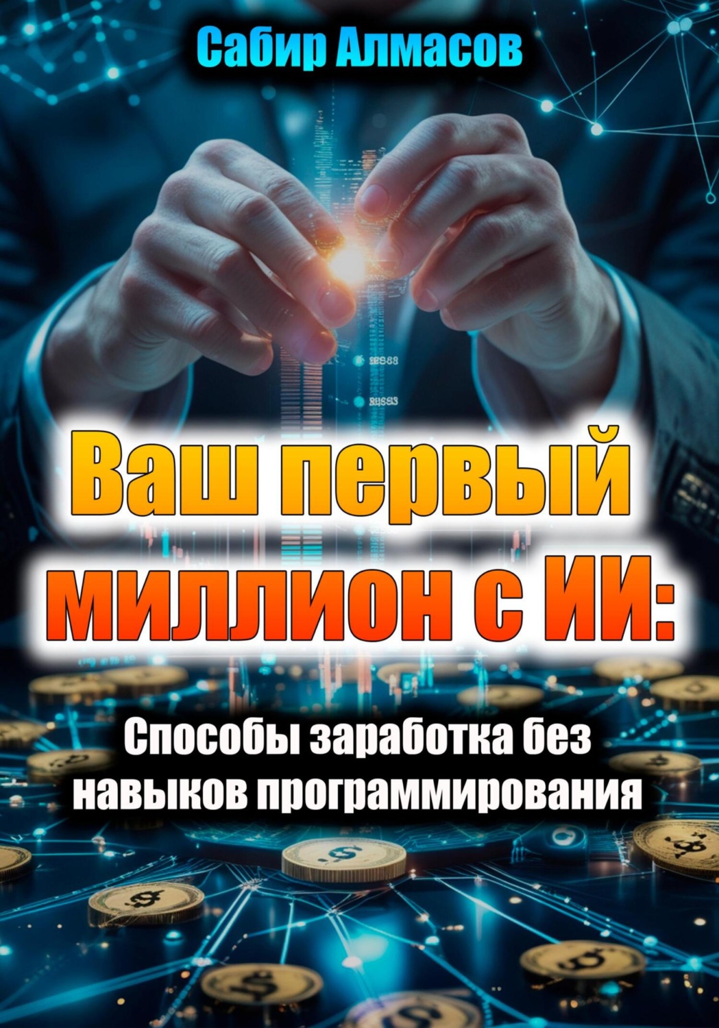 Обложка книги «Ваш первый миллион с ИИ: Способы заработка без навыков программирования»