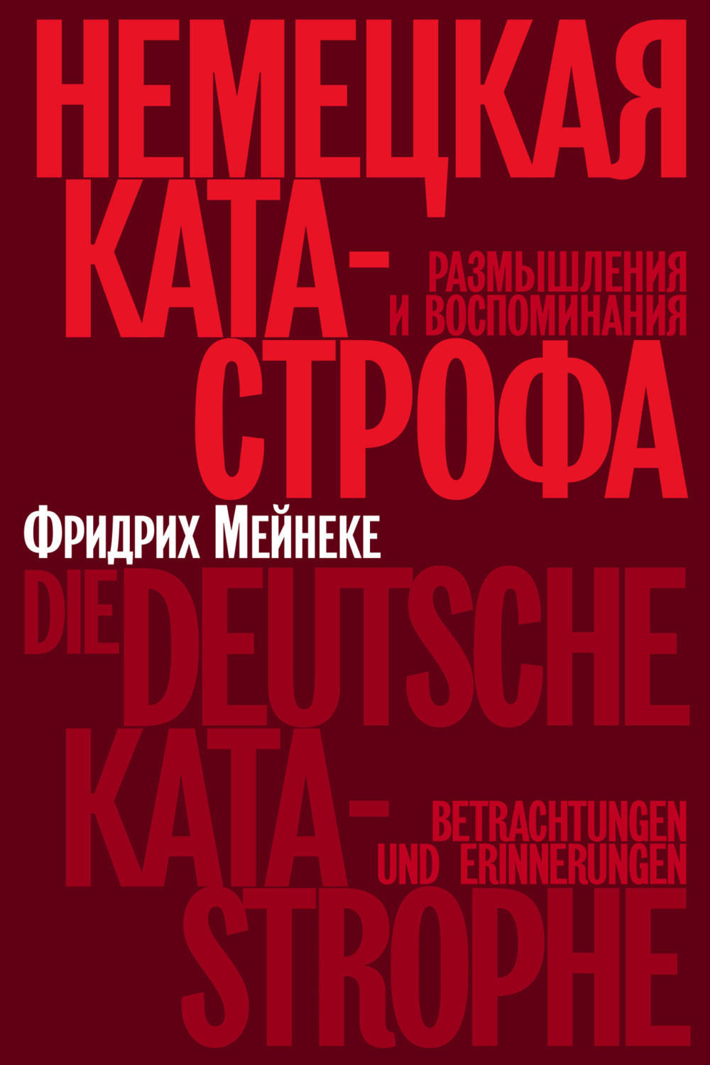 Обложка книги «Немецкая катастрофа. Размышления и воспоминания»
