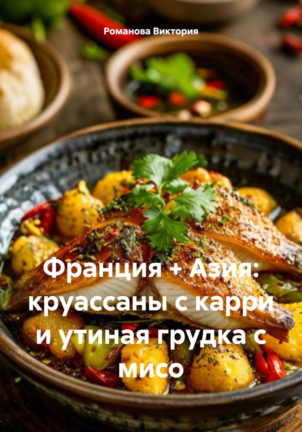 Обложка книги «Франция + Азия: круассаны с карри и утиная грудка с мисо»