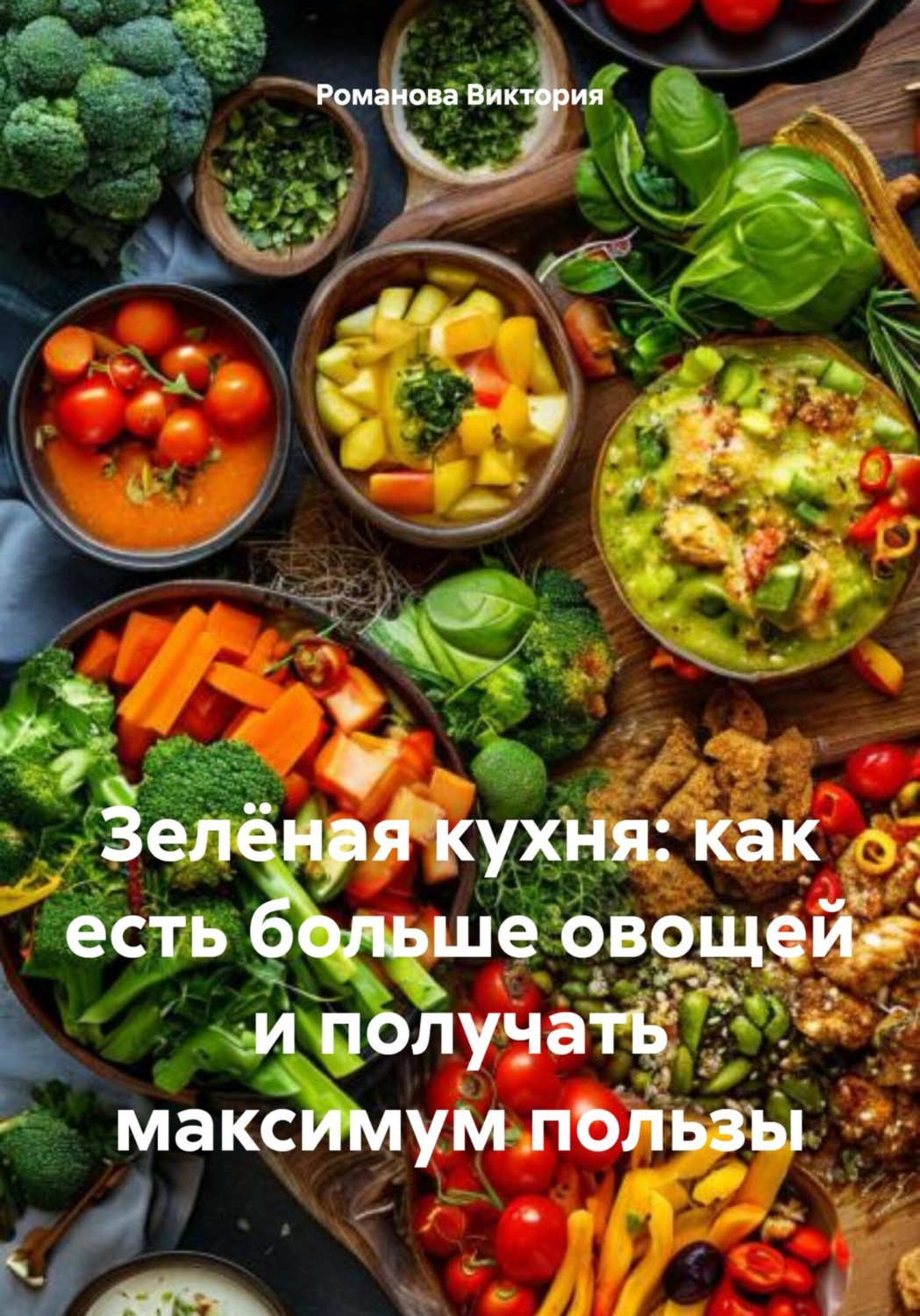 Обложка книги «Зелёная кухня: как есть больше овощей и получать максимум пользы»