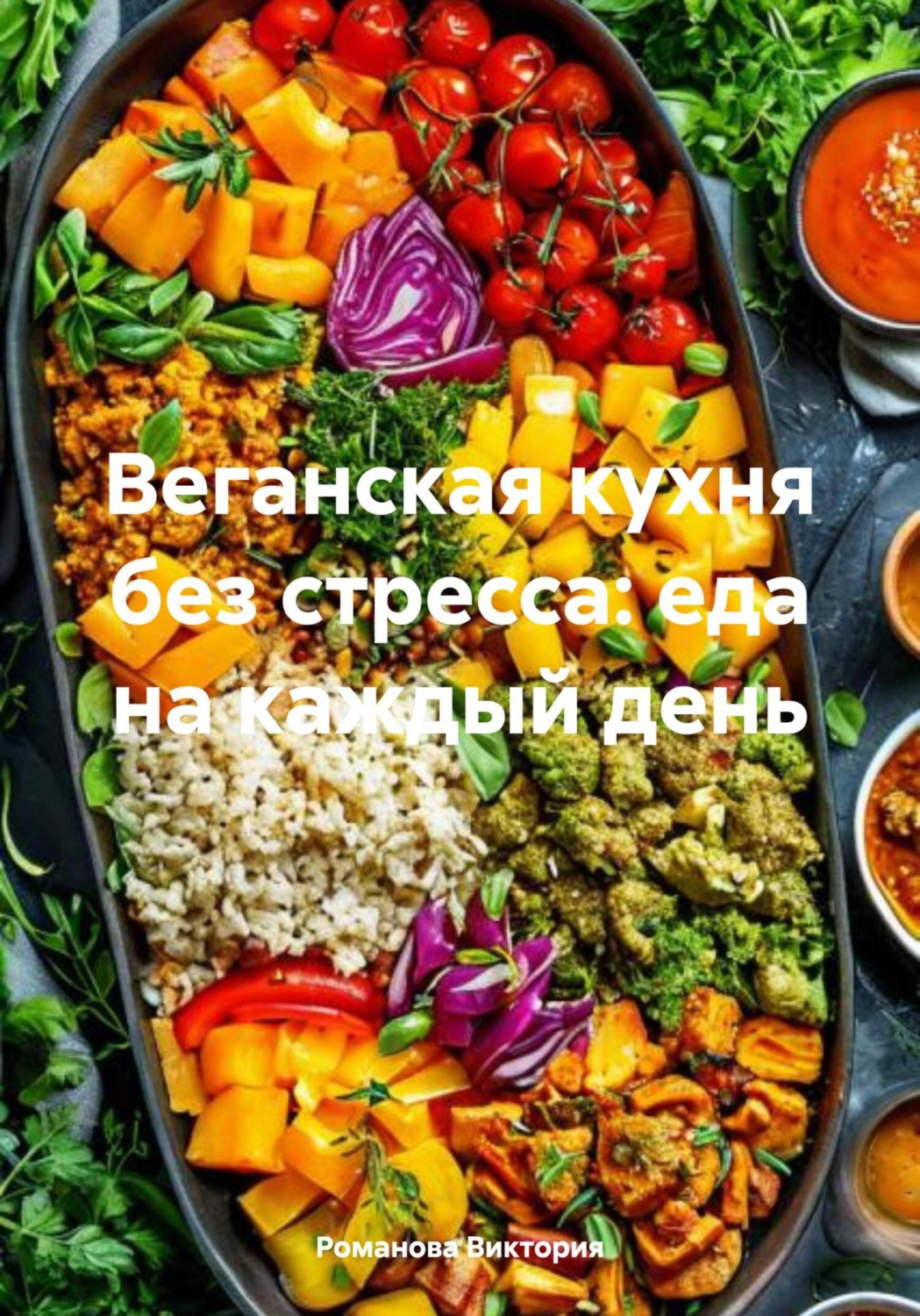 Обложка книги «Веганская кухня без стресса: еда на каждый день»