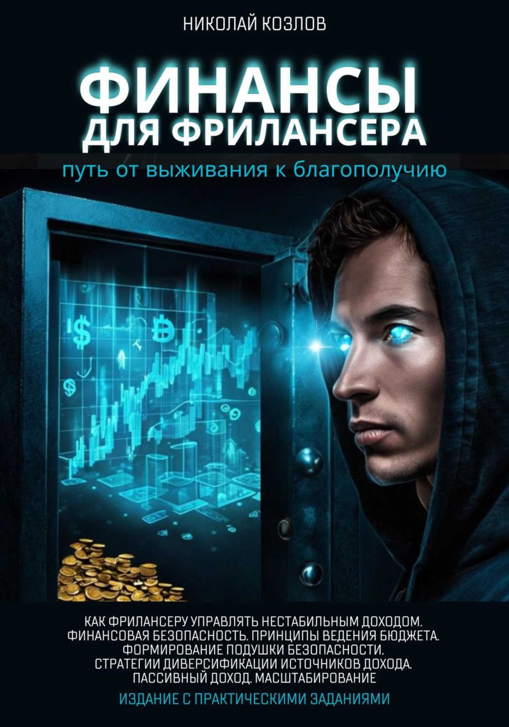 Обложка книги «Финансы для фрилансера. Путь от выживания к благополучию. Как фрилансеру управлять нестабильным доходом. Финансовая безопасность. Принципы ведения бюджета. Формирование подушки безопасности.»