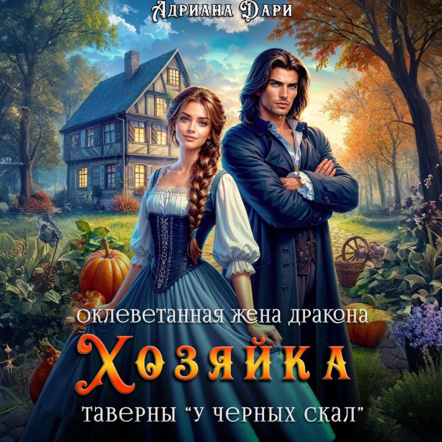 Обложка книги «Оклеветанная жена дракона. Хозяйка таверны «У Черных скал»»