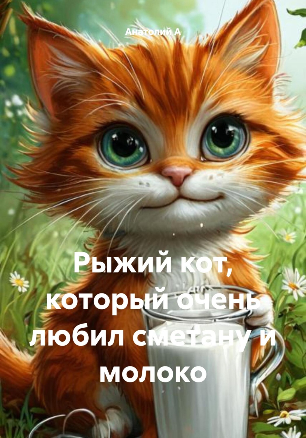 Обложка книги «Рыжий кот, который очень любил сметану и молоко»