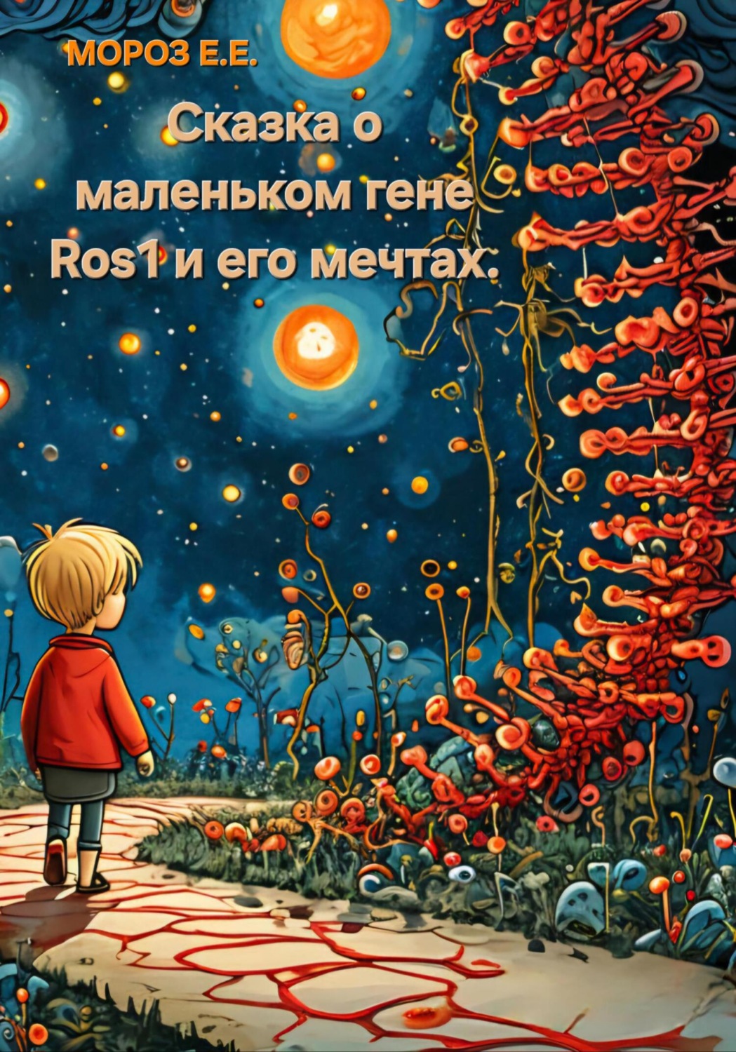 Обложка книги «Сказка о маленьком гене Ros1 и его мечтах»