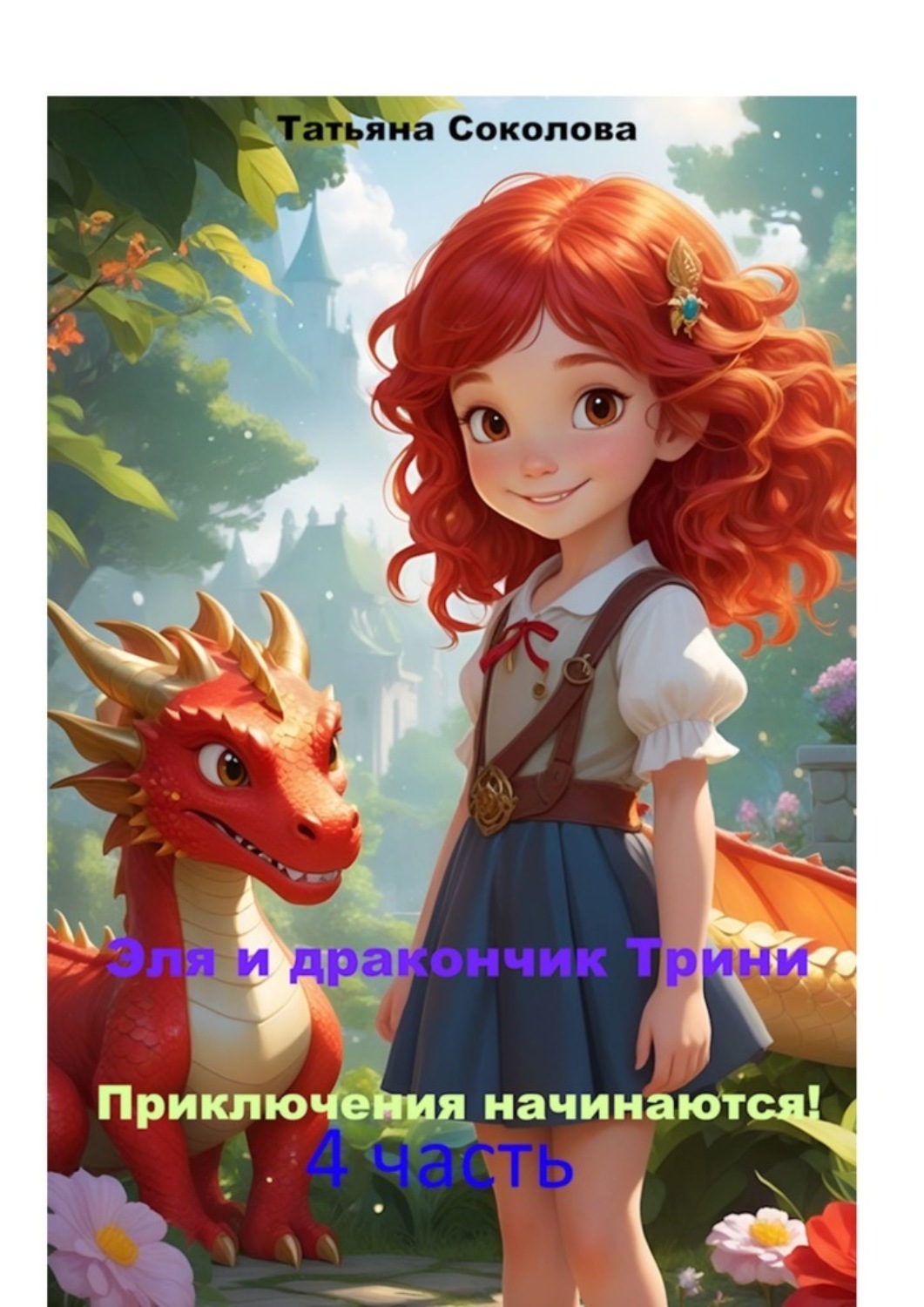 Обложка книги «Эля и дракончик Трини. Приключения начинаются. 4-я часть»