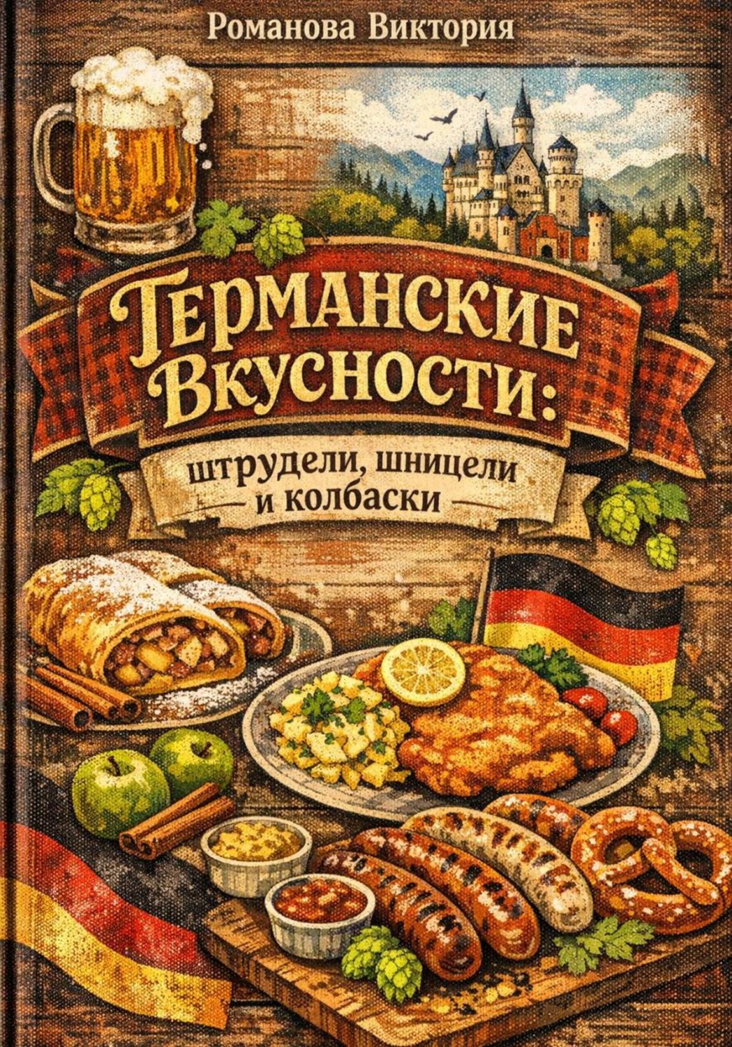 Обложка книги «Германские вкусности: штрудели, шницели и колбаски»