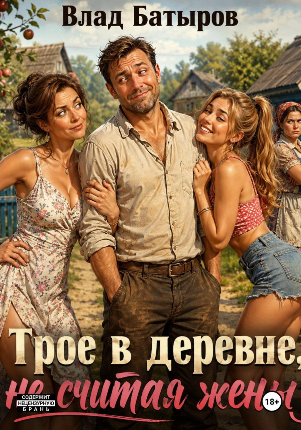 Обложка книги «Трое в деревне, не считая жены»