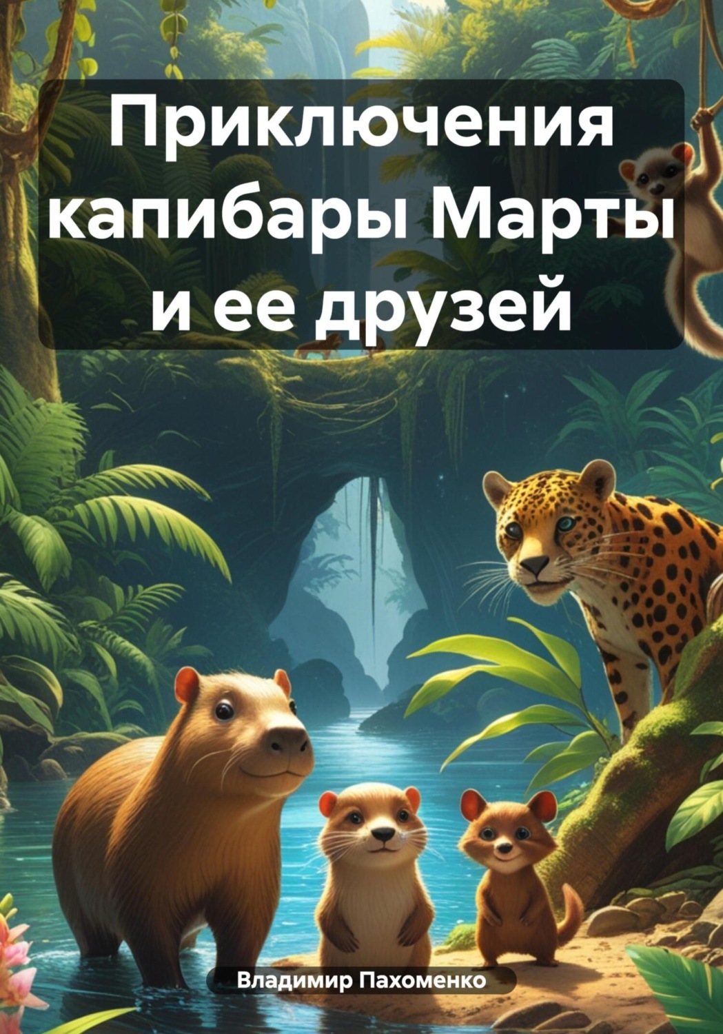 Обложка книги «Приключения капибары Марты и ее друзей»