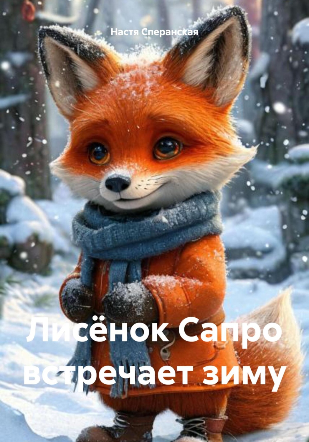 Обложка книги «Лисёнок Сапро встречает зиму»
