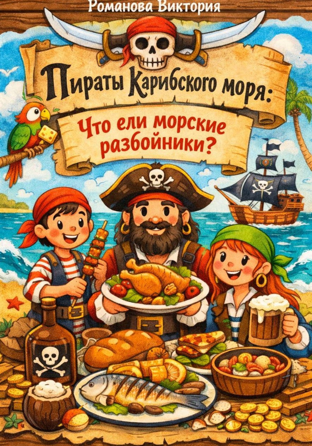 Обложка книги «Пираты Карибского моря: что ели морские разбойники?»
