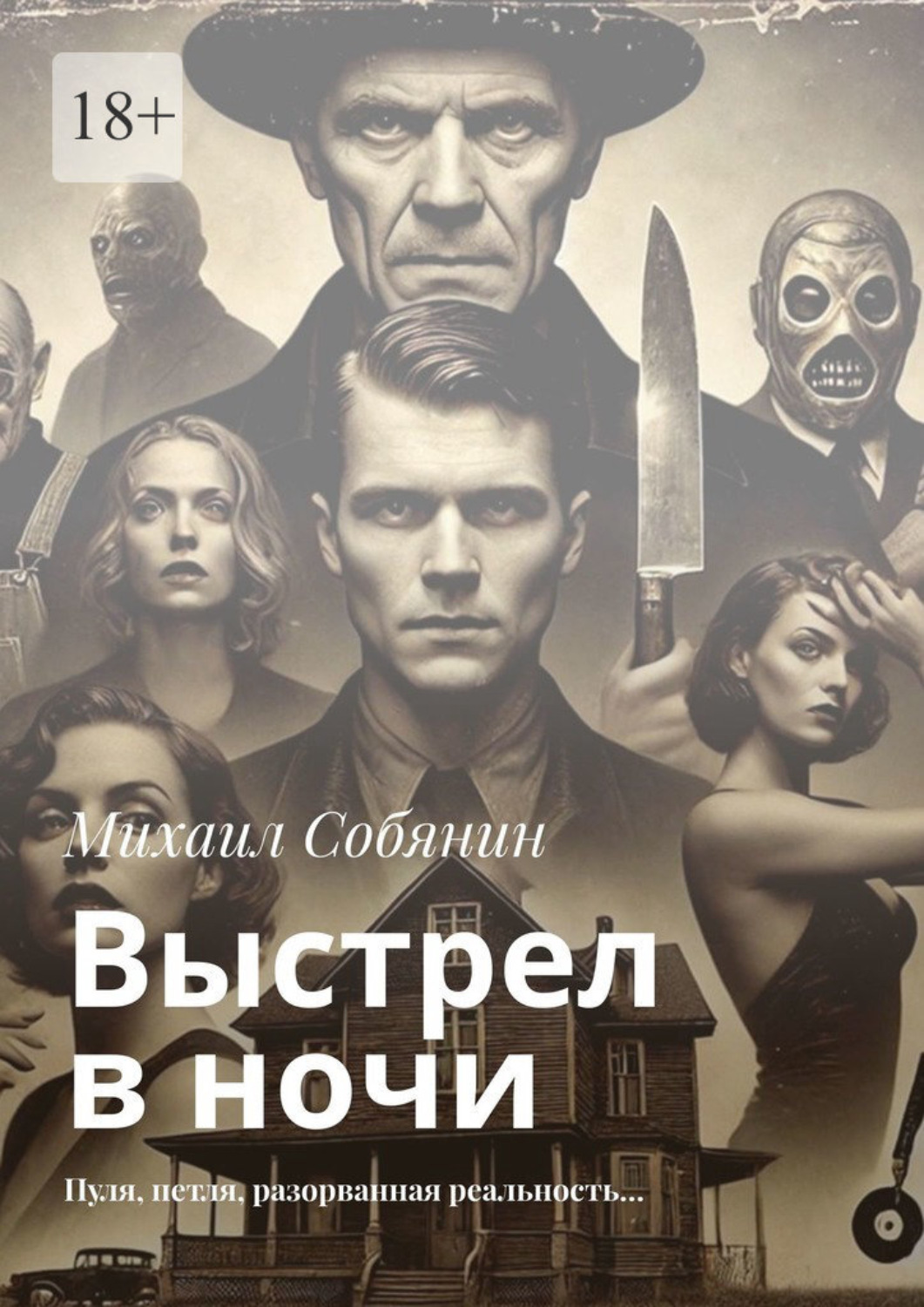 Обложка книги «Выстрел в ночи. Пуля, петля, разорванная реальность…»