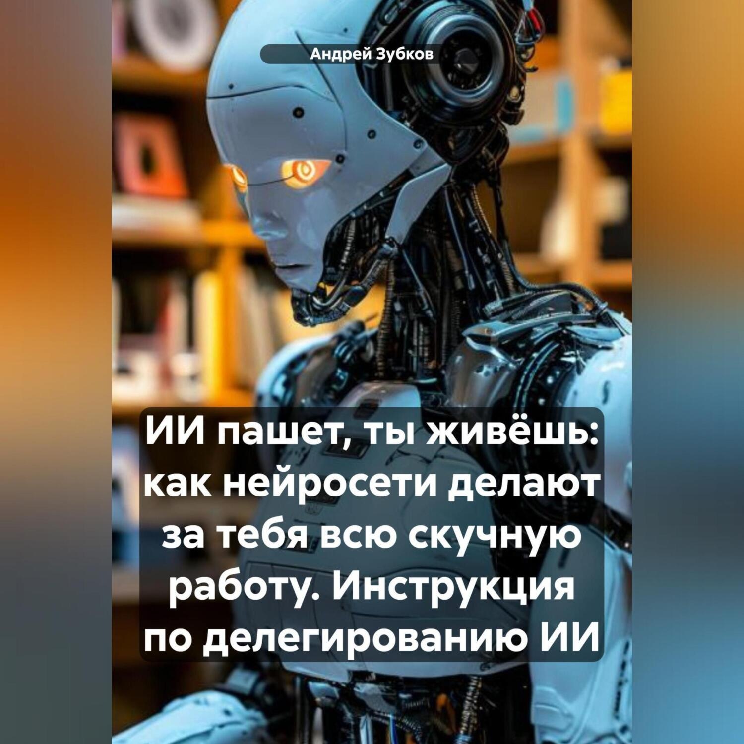 Обложка книги «ИИ пашет, ты живёшь: как нейросети делают за тебя всю скучную работу. Инструкция по делегированию ИИ»